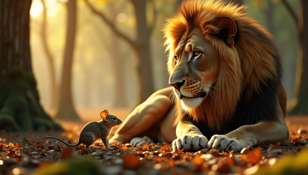 Aslan ve fare masalı